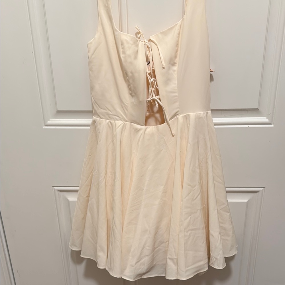 Princess Polly Cream Mini Dress - Picture 11 of 12